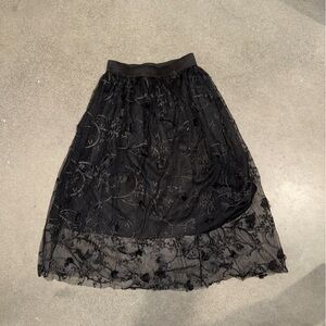 Elegant Black Lace Skirt